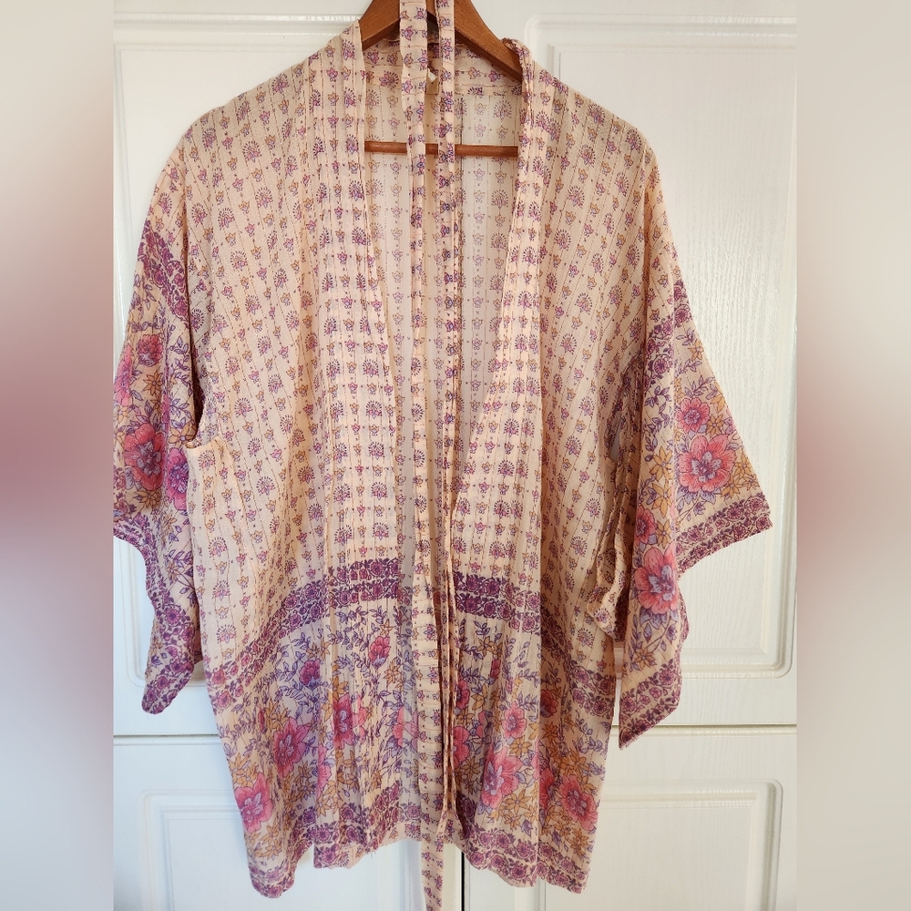 SPELL Cactus Rose Short Robe OS